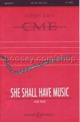She Shall Have Music (SS & Piano)