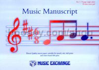 Music Manuscript Book 7 (75P S/S 18St Scorepad) 