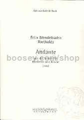 Andante aus einer nachgelassen (Clarinet, Piano)