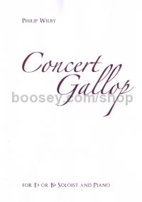 Concert Gallop for Eb or Bb soloist and piano (treble/bass clef and piano)