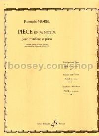 Pièce in F minor for trombone & piano
