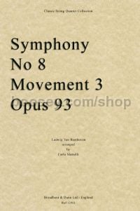 Symphony No.8 Op 93 (string quartet parts)