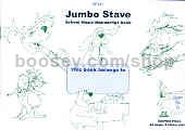 Jumbo 4 Stave Colour In Manuscript