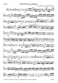 Fugue Gmin 4 Cellos Cello 3 Part