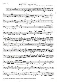 Fugue Gmin 4 Cellos Cello 4 Part