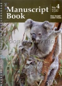 Koala Manuscript Book 4 (96 Pages 12 Stave-spiral)