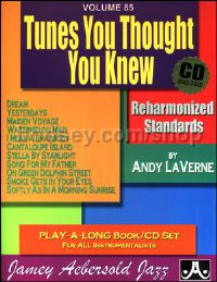 Tunes You Thought You Knew Book & CD  (Jamey Aebersold Jazz Play-along)