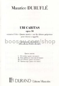 4 Motets sur des thèmes grégoriens, No. 1: Ubi caritas, op. 10/1 (SATB)