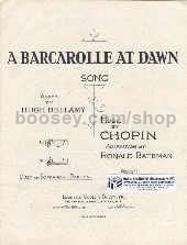 Barcarolle At Dawn Duet Sop/Bar