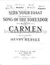 Song Of The Toreador (Carmen) G