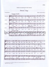 Sweet Day (from "Three Elizabethan Partsongs") SATB