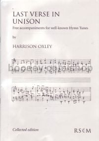 Last Verse In Unison Collected Edition Organ