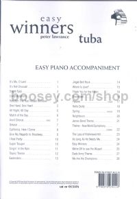 Easy Winners for Tuba (Bass Clef) (Piano Accompaniment)