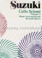 Suzuki Cello School vol.5 Piano Accompaniments Revised