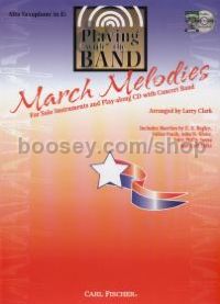 Playing With The Band March Melodies Alto Sax + Cd