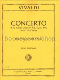 Concerto In Gmaj Op. 9/10 (Violin & Piano)