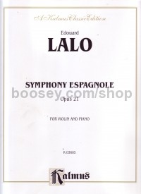 Symphony Espagnole in D minor Op 21 (violin & piano score)
