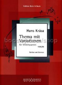 Thema und Variationen (1936) (String Quartet) (Score & Parts)