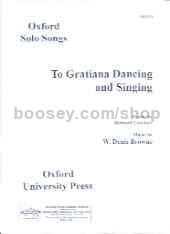 To Gratiana Dancing and Singing