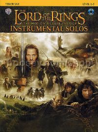 Lord Of The Rings Trilogy Solos Tenor Sax (Book & CD) 