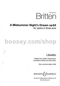 A Midsummer Night's Dream, op. 64 - libretto