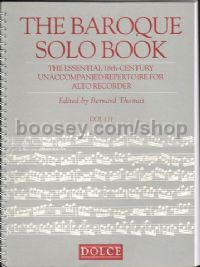 The Baroque Solo Book for recorder