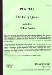 fairy queen (1692) vocal section