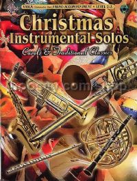 Christmas Instrumental Solos Viola/Piano Book & CD