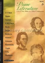 Piano Literature 17/18/19Th Centuries Book 6