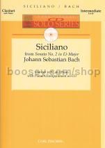 Siciliano cl/Piano Cd Solo Series