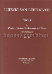 Trio Op. 38 Clarinet, Bassoon (or Cello) & Piano