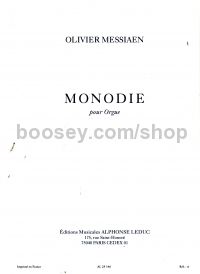 Monodie  Organ Solo