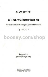 3 Motetten Op. 110/3 (Vocal Score) (German, English)