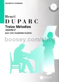 13 Mélodies, Vol. 2 - medium voice & piano (+ CD)