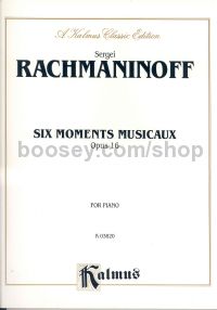 Moments Musicaux (6) Op. 16 for piano