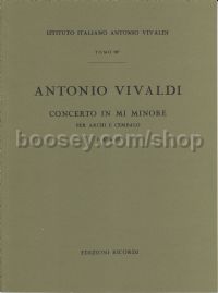 Concerto in E Minor, RV 134 (String Orchestra)
