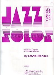 Jazz Solos Vol. 2 for Alto Sax
