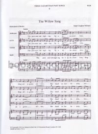 Willow Song (from "Three Elizabethan Partsongs") SATB