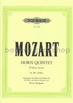Horn Quintet K407 (368c) Eb hn/Piano