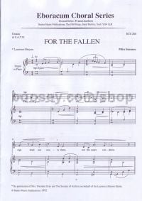 For The Fallen Unis(Ch) SATB Org/Piano