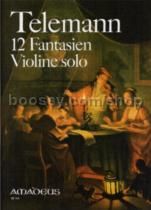 Fantasias (12) for solo violin