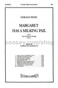 Margaret Has A Milking Pail (SS & Piano)
