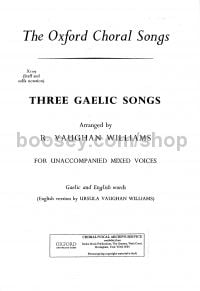 3 Gaelic Songs SATB