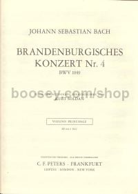 Brandenburg Concerto No.4 in G BWV 1049 (Solo Violin part)