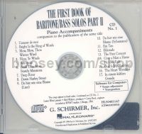First Book Of Baritone/bass Solos pt 2 2cds