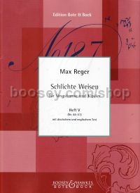 Schlichte Weisen Op. 76/5 (Medium Voice & Piano) (German, English)