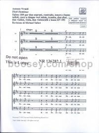 Dixit Dominus Rv595 Chorus Set