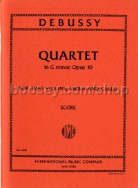 String Quartet in Gmin Op. 10 Pocket Score