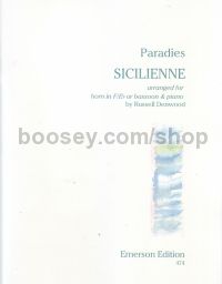 Paradies Sicilienne Horn Eb/F (Or Bsn)/Piano
