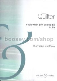 Music, When Soft Voices Die - high voice & piano